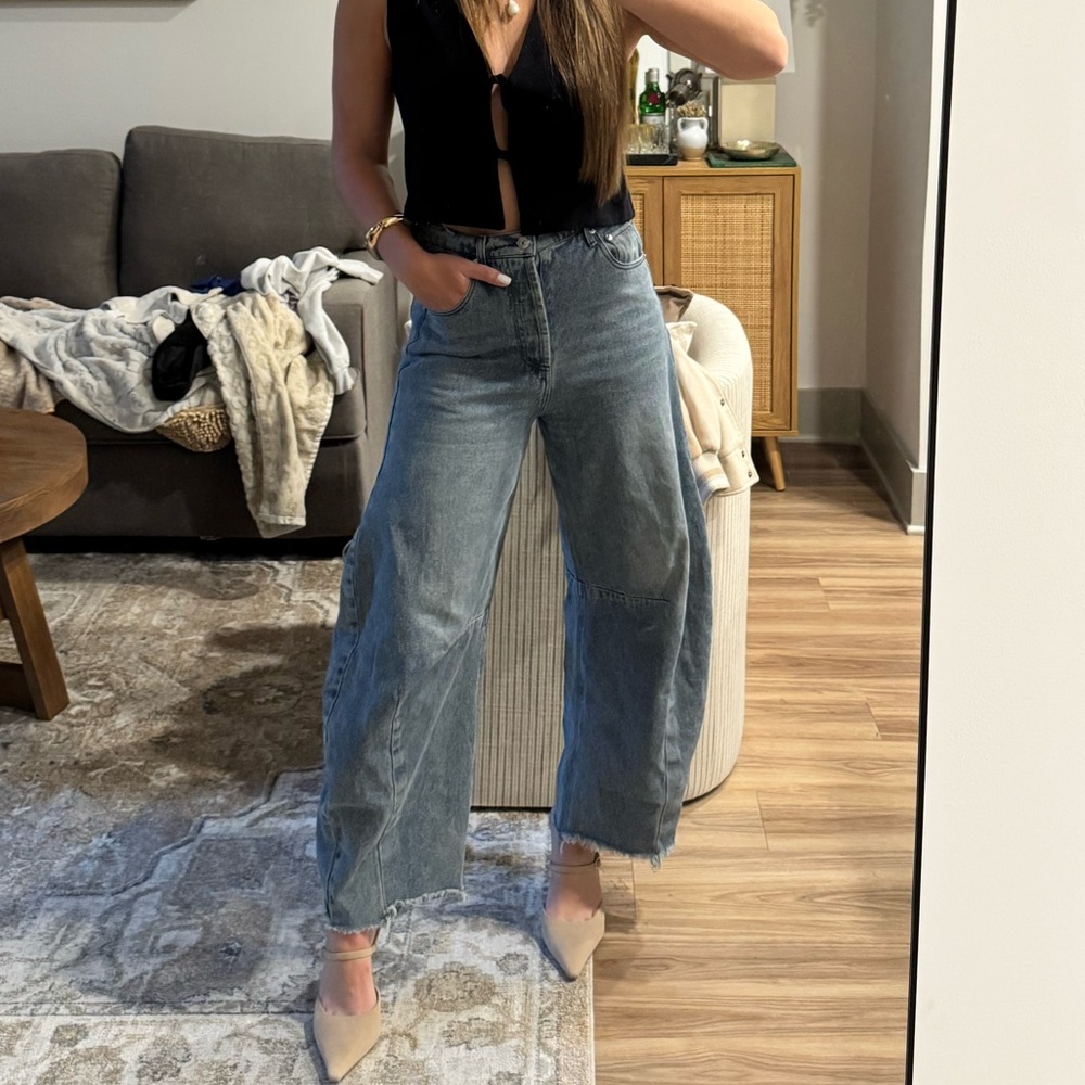 Women's barrel jeans